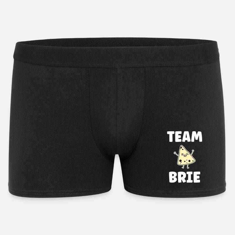 Humor Brie-Käse - Männer Boxer Shorts - Schwarz