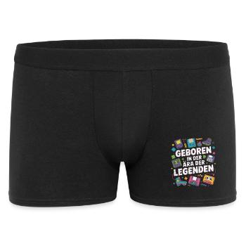 Geboren in der Ära der Legenden - Männer Boxer Shorts - Schwarz - Vorne