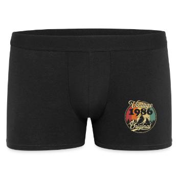 Original 1986 Vinatge Vintage Birthday Gift - Men's Boxer Shorts - black - Front