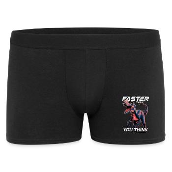Plus rapide que vous ne le pensez Dinosaur Velociraptor - Boxer Homme - noir - Devant