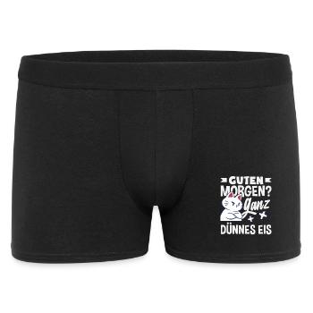 Bonjour chat de glace très mince - Boxer Homme - noir - Devant