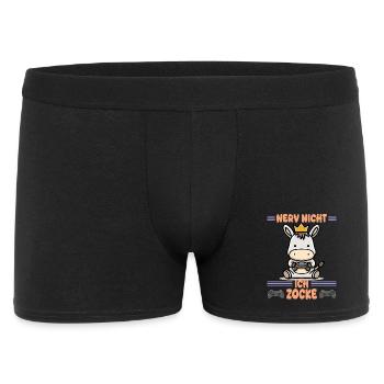 Nerv nicht, ich zocke grade - Männer Boxer Shorts - Schwarz - Vorne