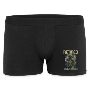Calm Combat Engineer Illustration - Men's Boxer Shorts - black - Front