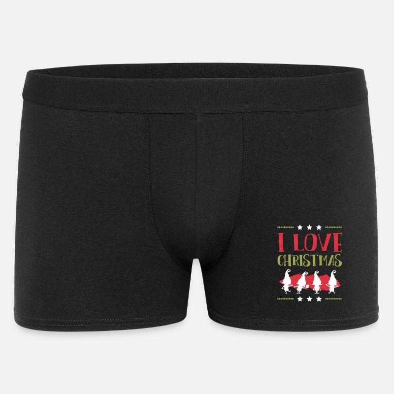 Ich Liebe Weihnachten - Männer Boxer Shorts - Schwarz