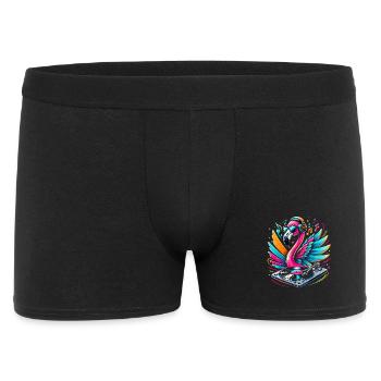 Flamingo DJ Neonbeat - Boxer Homme - noir - Devant