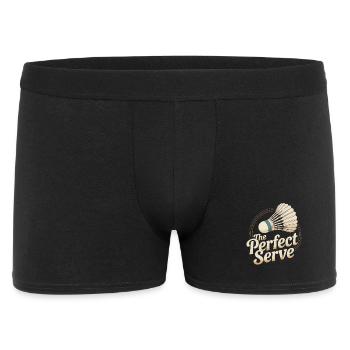 Retro Badminton - Männer Boxer Shorts - Schwarz - Vorne