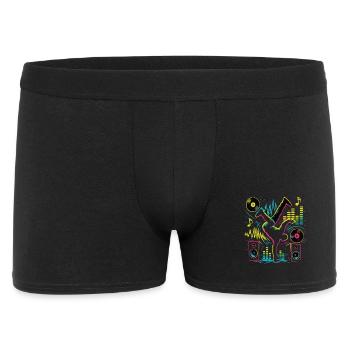 Breakdance Neon Style – Music & Street Art - Men's Boxer Shorts - black - Front