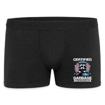 Funny Raccoon - Men's Boxer Shorts - black - Front