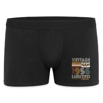 Vintage 1956 Born Birthday Gift - Men's Boxer Shorts - black - Front