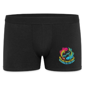 Deux âmes perdues - Poisson Koi Retro - Boxer Homme - noir - Devant