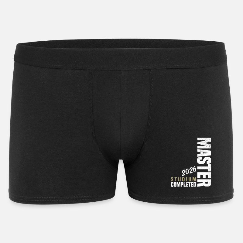 Master Studium Abschluss 2026 - Männer Boxer Shorts - Schwarz