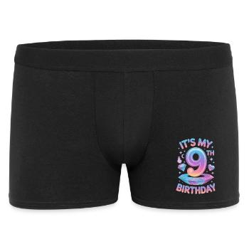 Happy 9th Birthday! - Men's Boxer Shorts - black - Front