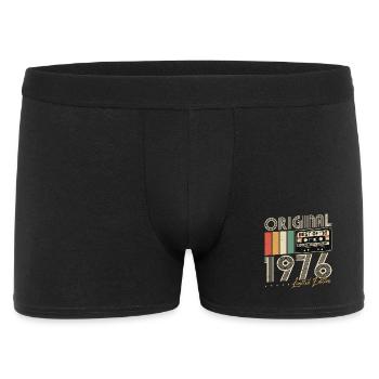 Original 1976 Vintage Vintage Anniversaire Rétro - Boxer Homme - noir - Devant