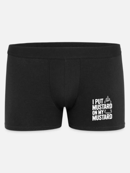I Put Mustard on My Mustard - Men's Boxer Shorts - black