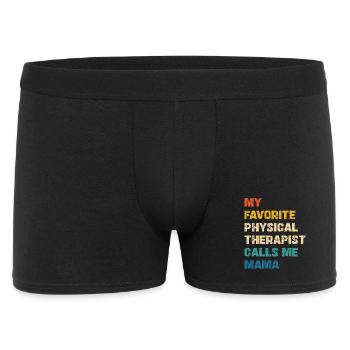Mon kinésithérapeute préféré m’appelle maman - Boxer Homme - noir - Devant