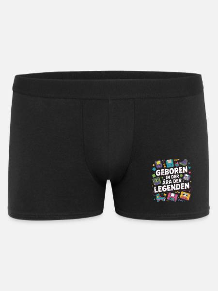 Retro Ära der Legenden - Männer Boxer Shorts - Schwarz