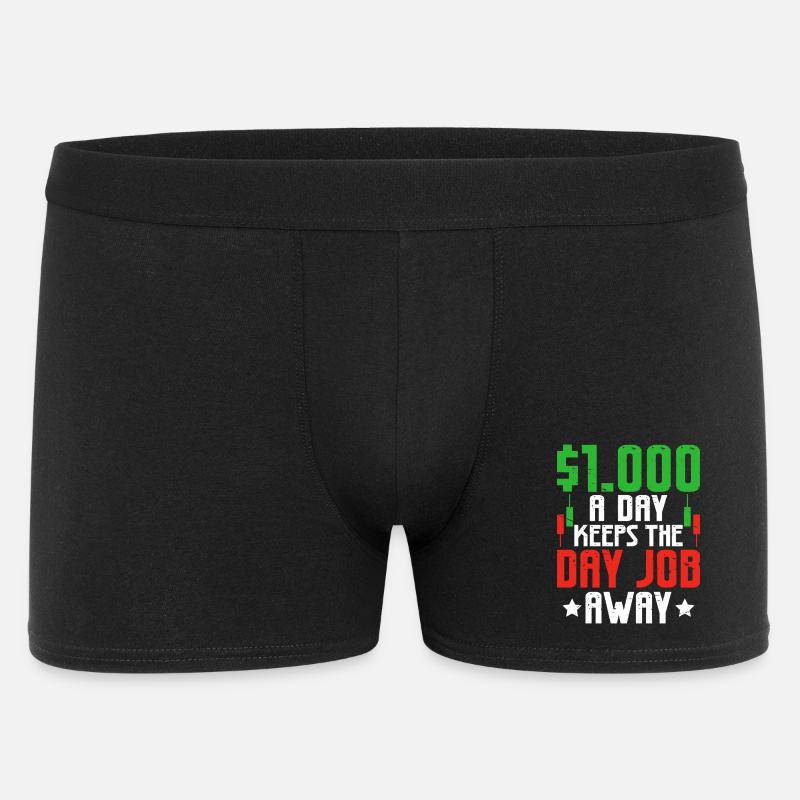 Trading Boursier Crypto Trader Boursier - Boxer Homme - noir