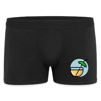 Summer cocktail with parasol - Men's Boxer Shorts - black - Front