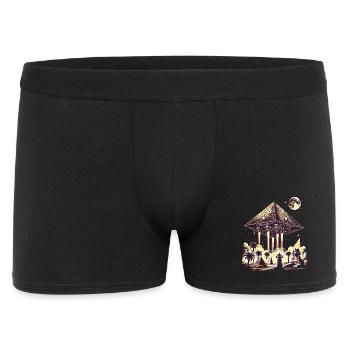 Ancient Pyramid UFO Mystery Design Shirt - Men's Boxer Shorts - black - Front