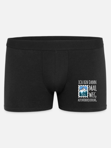 Alpen Überquerung 2026 - Wandern - Männer Boxer Shorts - Schwarz