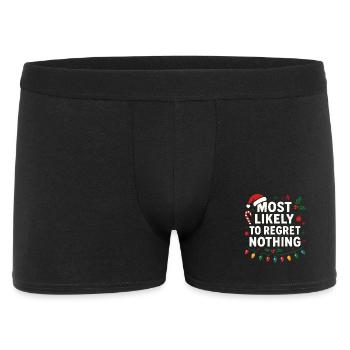 Christmas Saying Humor Funny Funny Xmas X-mas - Men's Boxer Shorts - black - Front