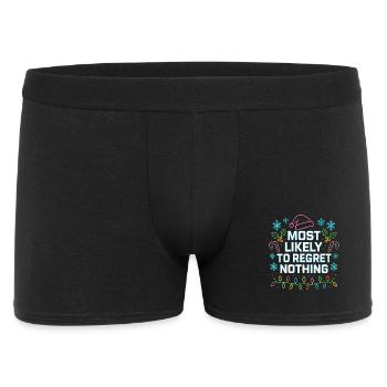 Christmas Saying Humor Funny Funny Xmas X-mas - Men's Boxer Shorts - black - Front