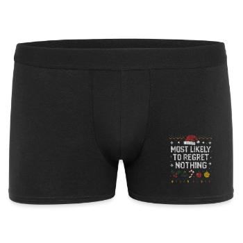 Christmas Saying Humor Funny Funny Xmas X-mas - Men's Boxer Shorts - black - Front