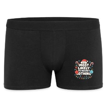 Christmas Saying Humor Funny Funny Xmas X-mas - Men's Boxer Shorts - black - Front