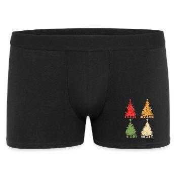 Santa Claus Christmas Tree Christmas - Men's Boxer Shorts - black - Front