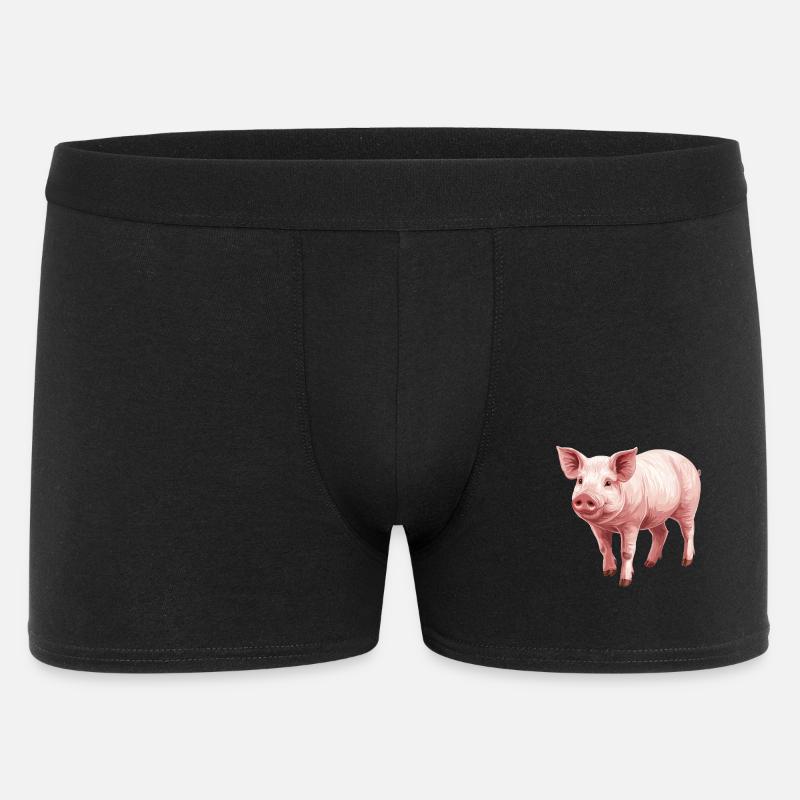 Schweine Schwein - Männer Boxer Shorts - Schwarz