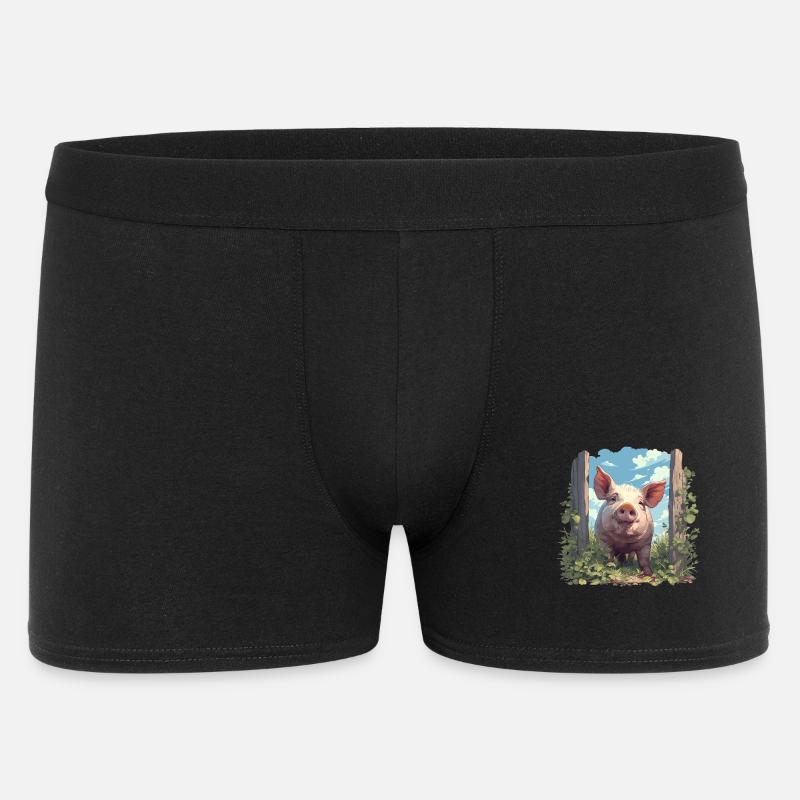 Pig Pig - Men's Boxer Shorts - black