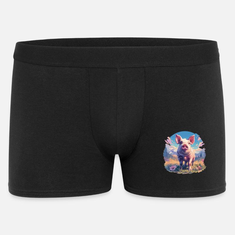 Pig Pig - Men's Boxer Shorts - black