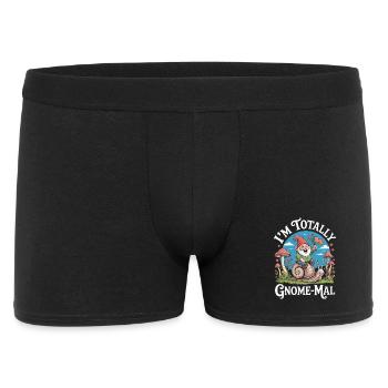 I'm Total Gnome-Mal: Funny Garden Gnome with - Men's Boxer Shorts - black - Front