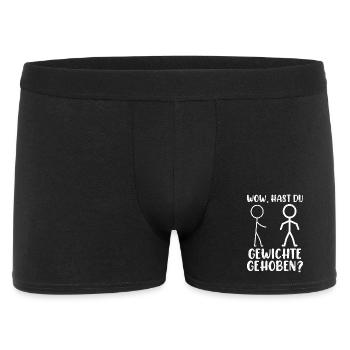 Stick Figure DID YOU LIFT WEIGHTS Funny - Men's Boxer Shorts - black - Front