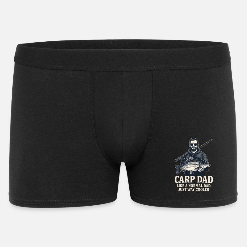 Carp dad just much cooler - Men's Boxer Shorts - black