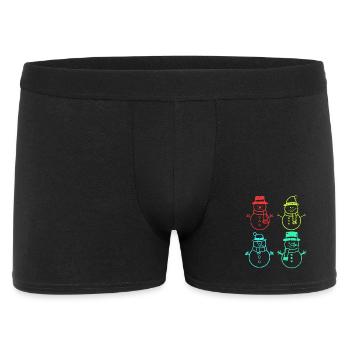 Santa Claus Snowman Christmas - Men's Boxer Shorts - black - Front