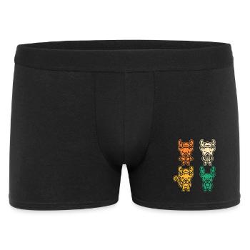 Santa Claus Reindeer Christmas - Men's Boxer Shorts - black - Front