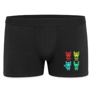 Santa Claus Reindeer Christmas - Men's Boxer Shorts - black - Front
