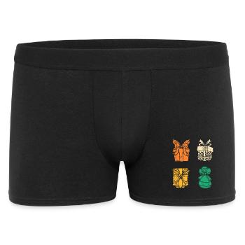 Weihnachtsmann Weihnachtszeit Weihnachten - Männer Boxer Shorts - Schwarz - Vorne