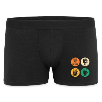 Santa Claus Mulled Wine Christmas - Men's Boxer Shorts - black - Front