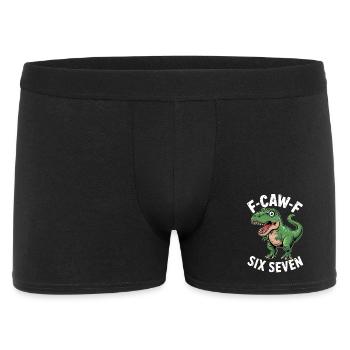 F-Caw-F Six Seven Dino - Men's Boxer Shorts - black - Front