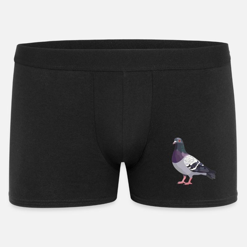Tauben Taube - Männer Boxer Shorts - Schwarz