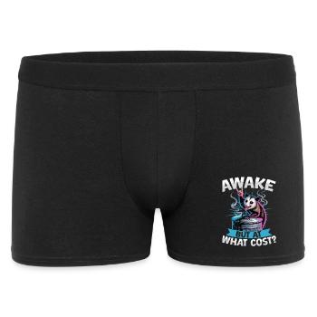 Funny Opossum - Männer Boxer Shorts - Schwarz - Vorne