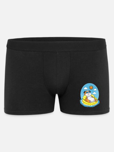 Natation de hamsters dans l’anneau d’été - Boxer Homme - noir