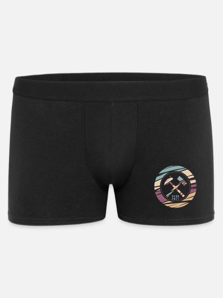 RuhrPott Retro Logo Print - Men's Boxer Shorts - black