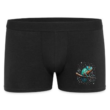 Caméléon sur la branche Sternenwald - Boxer Homme - noir - Devant