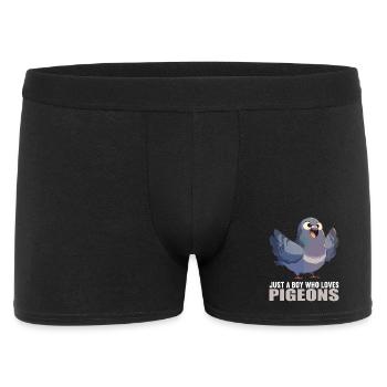 Tauben Taube - Männer Boxer Shorts - Schwarz - Vorne