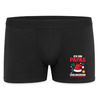 Santa Claus Dad's favorite child Christmas - Men's Boxer Shorts - black - Front