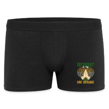Tamil Sri Lanka Vanakkam Is My Love Language - Men's Boxer Shorts - black - Front