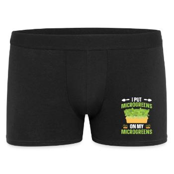 Kit de jardinage Micropousses Vegan Diet Sprout Lover - Boxer Homme - noir - Devant
